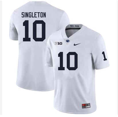 NCAA Men Penn State Nittany Lions #10 white Football Jersey->ncaa teams->NCAA Jersey